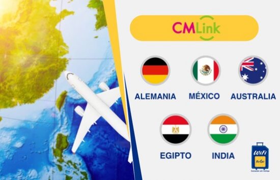 Chip CMLink Global Para América, Caribe, Europa, Asia, África y Oceanía. Chips (SIM Cards) Internacionales WifiToGo. Recojos en los aeropuerto de Guayaquil y Quito. Envios a domicilio.