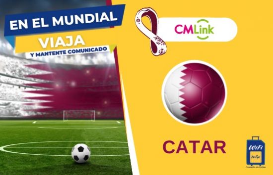 Chip CMLink Para Qatar. Viaja conectado a Catar y disfruta del mundial. Chips (SIM Cards) Internacionales WifiToGo. Recojos en los aeropuerto de Guayaquil y Quito. Envios a domicilio.